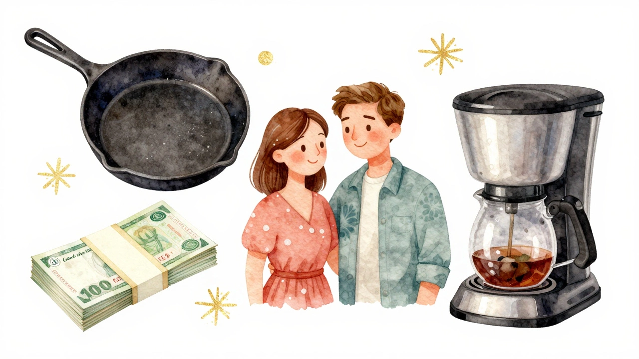 Comparison of cash and registry wedding gifts