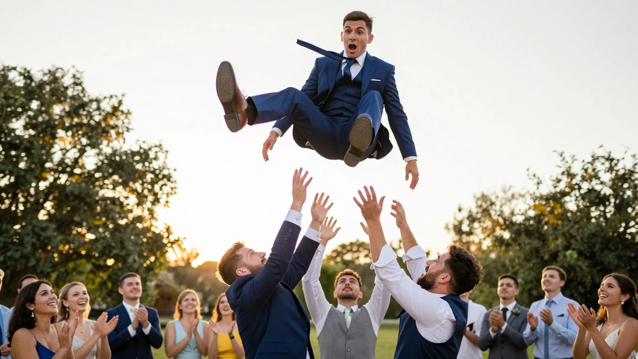 Why Do They Throw the Groom? History, Safety & Suit Tips