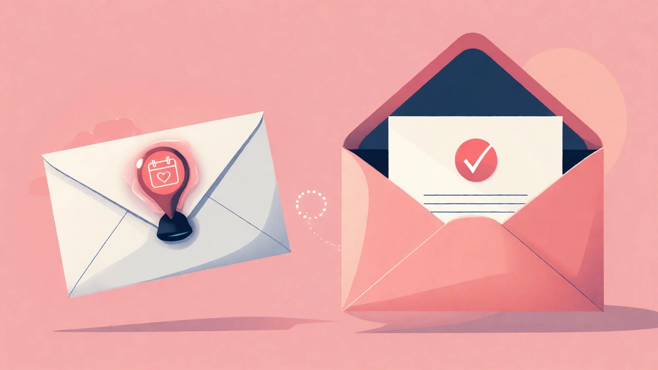 Conceptual illustration comparing Save the Date reminders with formal invitations.
